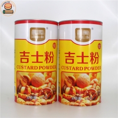 Custom Over Size Easy Open Lid Paper Tube Cans Packaging For Pet Food Cream And Cheese Powder Packaging