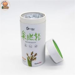 custom good quality luxury exquisite healthy food lose weight tea double-layers paper tube with food inspection certificate