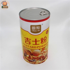 Custom Over Size Easy Open Lid Paper Tube Cans Packaging For Pet Food Cream And Cheese Powder Packaging