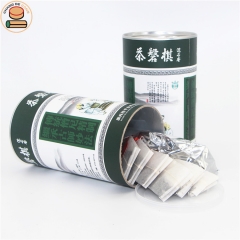 chocolate cocoa powder salt sugar pepper Cinnamon powder tea coffee health food paper tube cans packaging with easy open lid