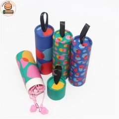 hot sale perfume deodorant headset soap Silk scarf hair ring cosmetics trial products paper tube boxes packaging with rope