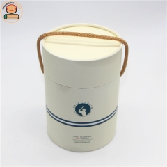 custom new style flower gift wine collection art sports goods paper tube boxes packaging with rope