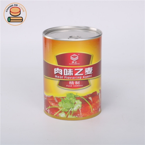 Custom chocolate cocoa powder condiment cinnamon powder tea coffee health food paper tube cans packaging with easy open lid