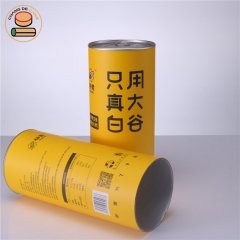 Advanced customization royal usefood paper tube boxes packaging tea egg rolls cakes cookies candle pacjaging