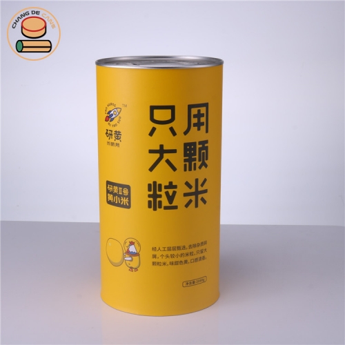 Advanced customization royal usefood paper tube boxes packaging tea egg rolls cakes cookies candle pacjaging