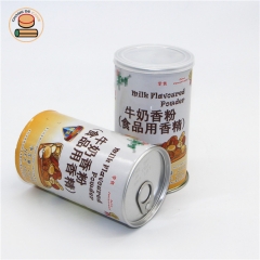 China factory direct supply cheese cream matcha cocoa coffee powder paper tube cans boxes packaging