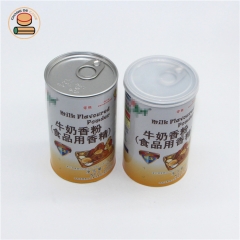 China factory direct supply cheese cream matcha cocoa coffee powder paper tube cans boxes packaging