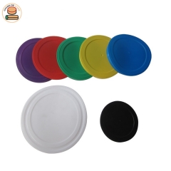 Full colour plastic bottle can cover caps plastic lids for cans PE lid for paper tube