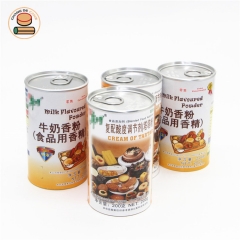 China factory direct supply cheese cream matcha cocoa coffee powder paper tube cans boxes packaging