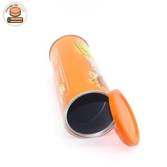 Best selling pollution-free cookies noodle pasta cheese cream paper tube cans packaging with easy open lid