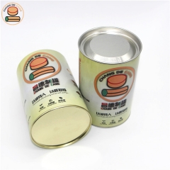 Custom inner plug lid paper tube cans packaging for wine poster map background picture wedding photo t-shirt packaging