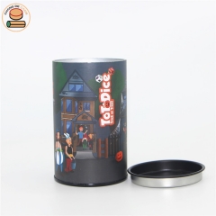 Custom fancy food paper tube cans packaging for wine toys poster map background gift picture wedding photo t-shirt packaging