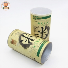 Best selling moisture anti food paper tube boxes packaging for rice coffee tea fudge snack cookies powder packaging