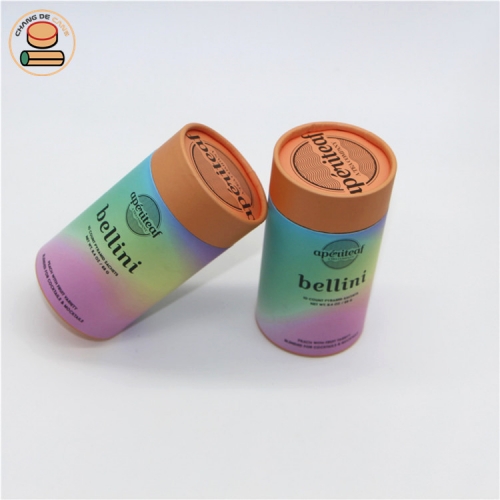 Factory Custom printing paper tube for perfume bottle wine bottle gift handicraft packaging can