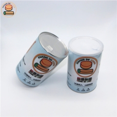 Eco-friendly paper tube packaging kraft tube packaging for tea box composite lid paper tube for powder packaging