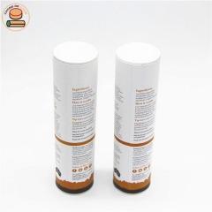 New style Custom design paper tube seasoning flavouring container smart salt paper packing can with plastic shaker lid