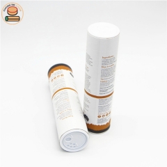 New style Custom design paper tube seasoning flavouring container smart salt paper packing can with plastic shaker lid