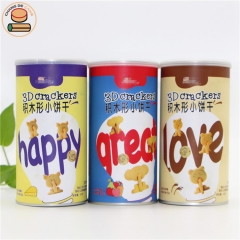 2020 Best Selling Nut Dry Fruit & Vegetable Candy Cookies Cylinder Cardboard Paper Boxes Packaging With Easy Pull Ring Lid