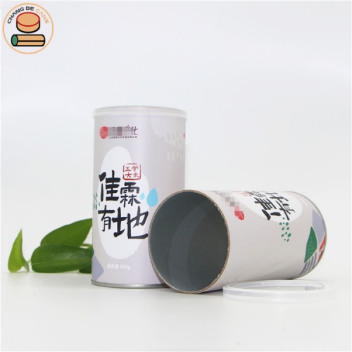 High quality food grade cardboard paper tube packaging for truffle dried meat matcha floss oreo biscuit crumbs packaging