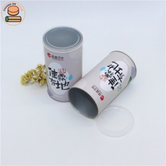 High quality food grade cardboard paper tube packaging for truffle dried meat matcha floss oreo biscuit crumbs packaging