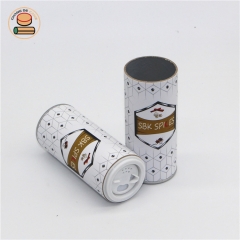 Kraft Paper Tubes Packaging Can Customized Logo for Salt Pepper Powder with Shaker Lid