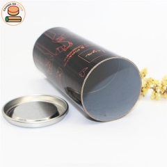 100% biodegradable material custom small foods paper cans for pet food candy spice salt chocolate dry meat packaging