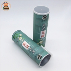 Factory Supply Custom Print Kraft Paper Tube Packaging Peanuts Potato Chip Seaweed Rice Flour