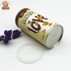 Food grade cardboard paper cans packaging for tea crackers snacks packaging