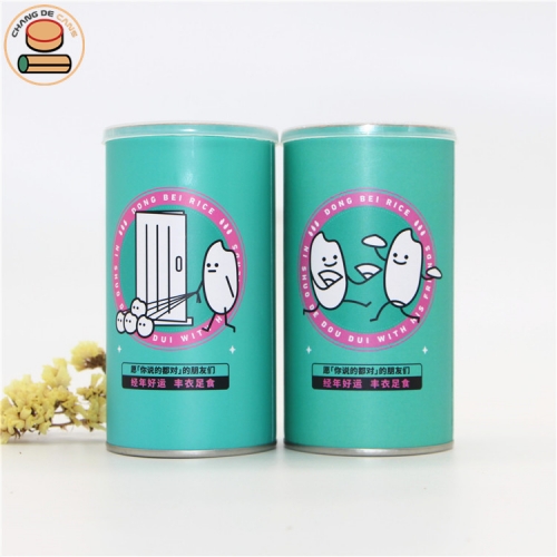 High quality composite Cylindrical paper tube food powder seasoning rice snacks packaging