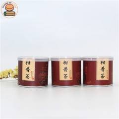 Food grade paper tube with easy open lid paper can for tea food powder seasoning packaging