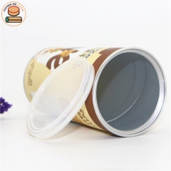 Food grade cardboard paper cans packaging for tea crackers snacks packaging