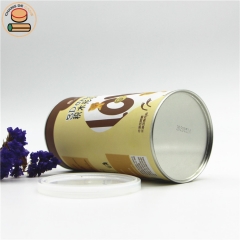 Food grade cardboard paper cans packaging for tea crackers snacks packaging