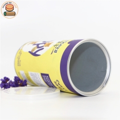 cylinders package packaging tube for crackers cookies chocolate packing aluminum foil lining