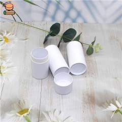 biodegradable composite layer Custom paper round can white Cardboard Tube without printing