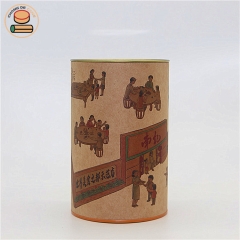 Recycled material food & powder cardboard paper cans packaging for talcum matcha coffee tea chocolate milk packaging