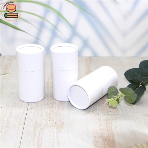 biodegradable composite layer Custom paper round can white Cardboard Tube without printing