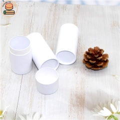 biodegradable composite layer Custom paper round can white Cardboard Tube without printing