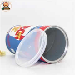 round cardboard packaging Food grade packaging tubes for crackers cookies