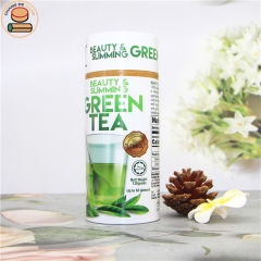 Recycled material paper tube black tea match flower and fruit tea health product cardboard paper boxes packaging