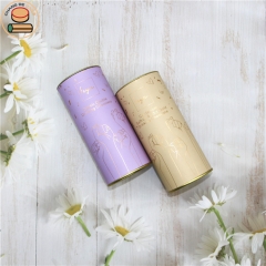 Biodegradable Material Chocolate Wine Candy Cookies Powder Nut Tea Paper Tube Packaging Kraft Paper 1000pcs