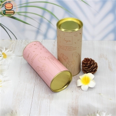 Biodegradable Material Chocolate Wine Candy Cookies Powder Nut Tea Paper Tube Packaging Kraft Paper 1000pcs