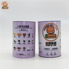 Elegant high quality cardboard packaging recycled storage cylinder paper box tube with plastic lid