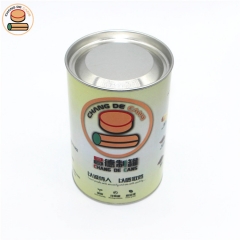 Factory Price Custom Design cat food/dog food Canister With Roll Edges Cylinder Round Paper Box Packaging