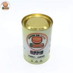 Factory Price Custom Design cat food/dog food Canister With Roll Edges Cylinder Round Paper Box Packaging