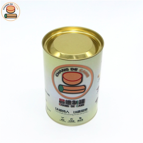 Factory Price Custom Design cat food/dog food Canister With Roll Edges Cylinder Round Paper Box Packaging