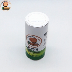 Custom Paper Can For Powder-related Product Cylinder Paper Canister With Shaker Lid Paper Tube Packaging With Custom Print