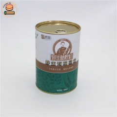 Hot Sale Custom Printed Empty Round Cardboard Fruit Chips Food Paper Cans/food cans