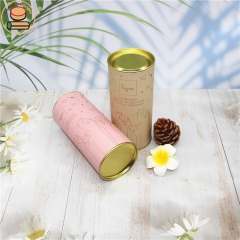 Metal tinplate cover small cylinder cardboard kraft paper cans tea paper cans packaging aluminum foil paper tubes