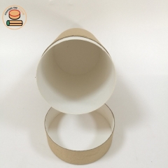 Custom Printed Round Kraft Paper Tube Packaging For Clothes / Socks Packaging