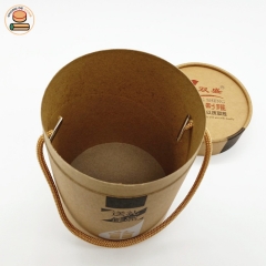 paper tube packaging custom printed kraft craft paper round product storage carton Clothes / t-shirts box gift packaging